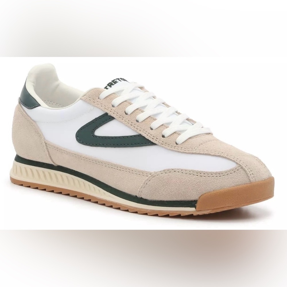 New Tretorn Women’s White and Green Sneakers